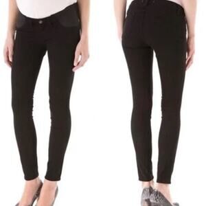J Brand Women's Jeans Mama J Maternity Stretch Black 31 Straight Leg